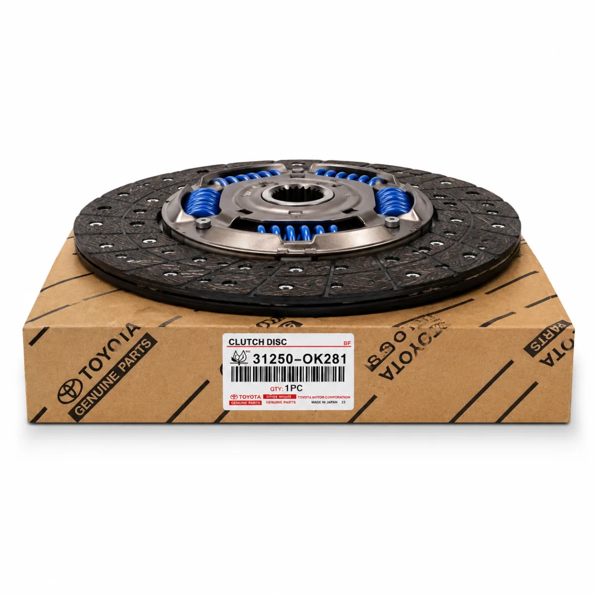Disque d'embrayage Toyota Genuine — 31250-0K281 — Hilux / Fortuner / Innova