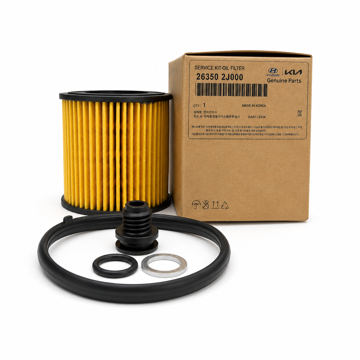 Kit Filtre à Huile Hyundai/Kia Genuine — 26350 2J000