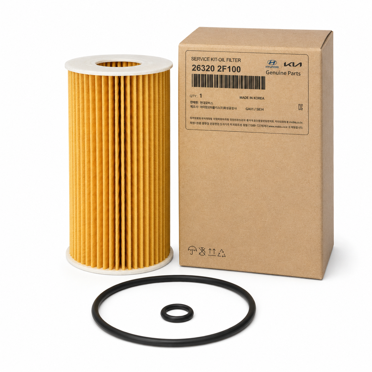 Kit Filtre à Huile Hyundai/Kia Genuine — 26320 2F100